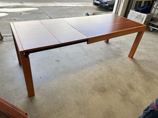 mesa salon extensible con sillas