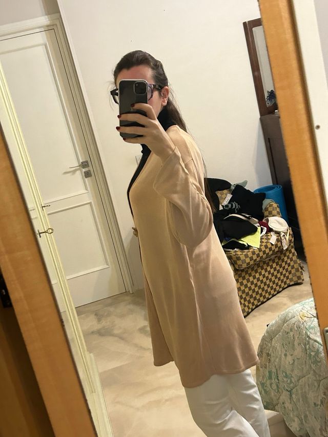 cardigan beige Mondrian 