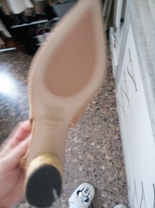 Zapato  tacon rafia 