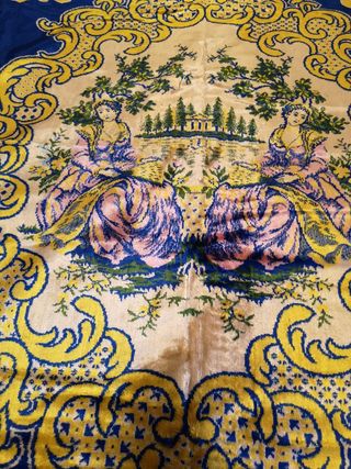 Colcha-tapiz terciopelo