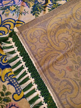 Colcha-tapiz terciopelo