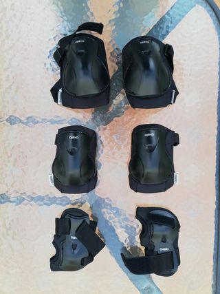 SET PROTECCIONES PLAY OXELO S NEGRO