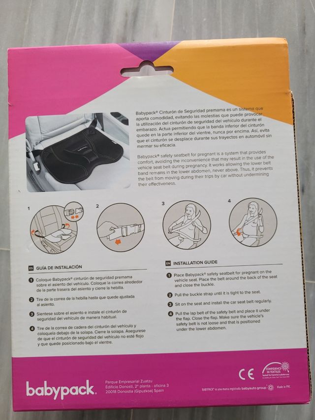 Cinturón embarazada