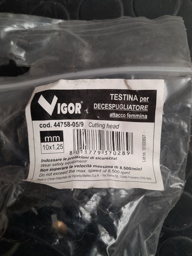 Testina per decespugliatore