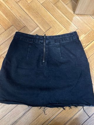 Falda denim negra Forever 21