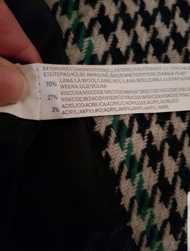 abrigo de pata de gallo