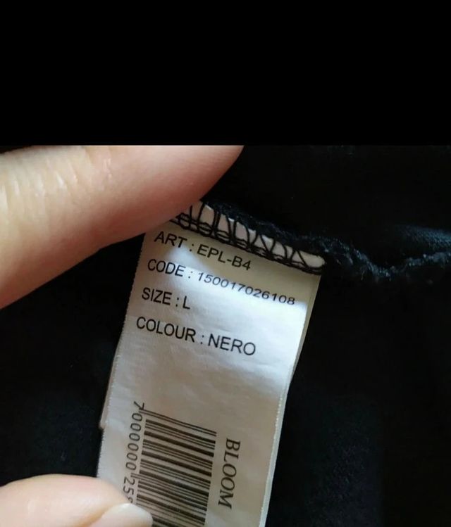 Coprispalle nero in cotone