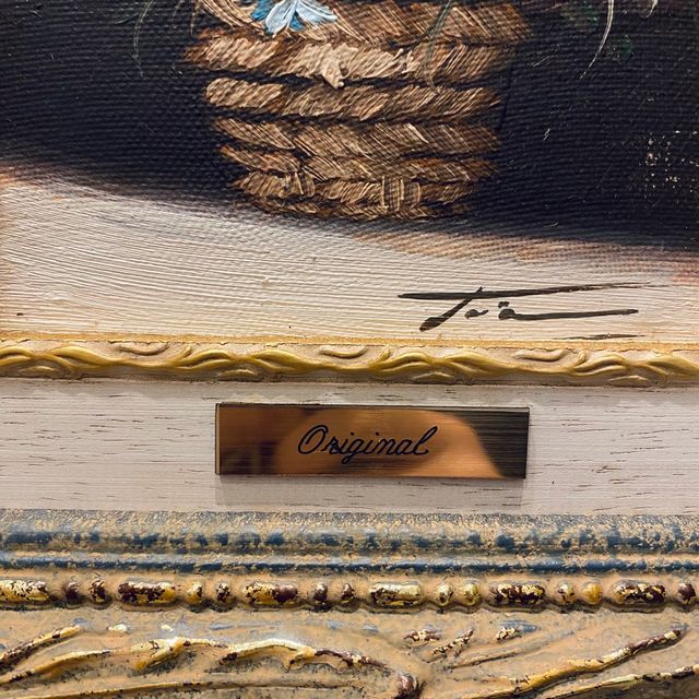 2 CUADRO FLORAL SOBRE LIENZO