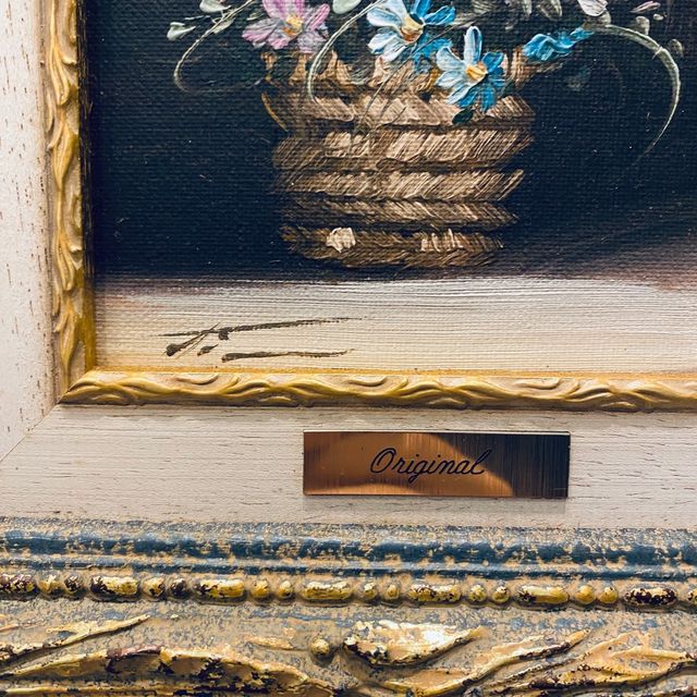 2 CUADRO FLORAL SOBRE LIENZO