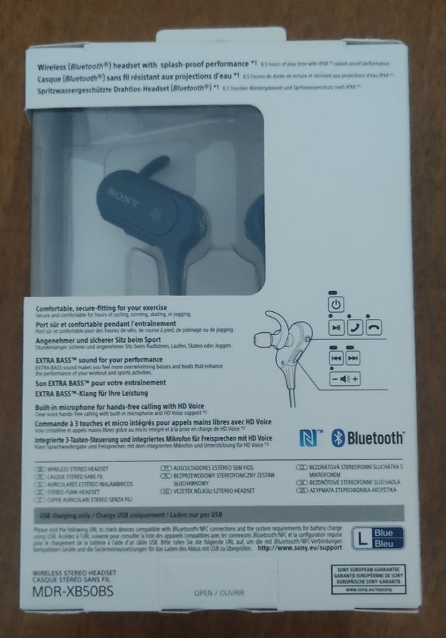 Auricular Sony extra Bass MDR-XB50BS