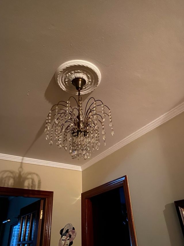 Lámpara de techo de cristal araña