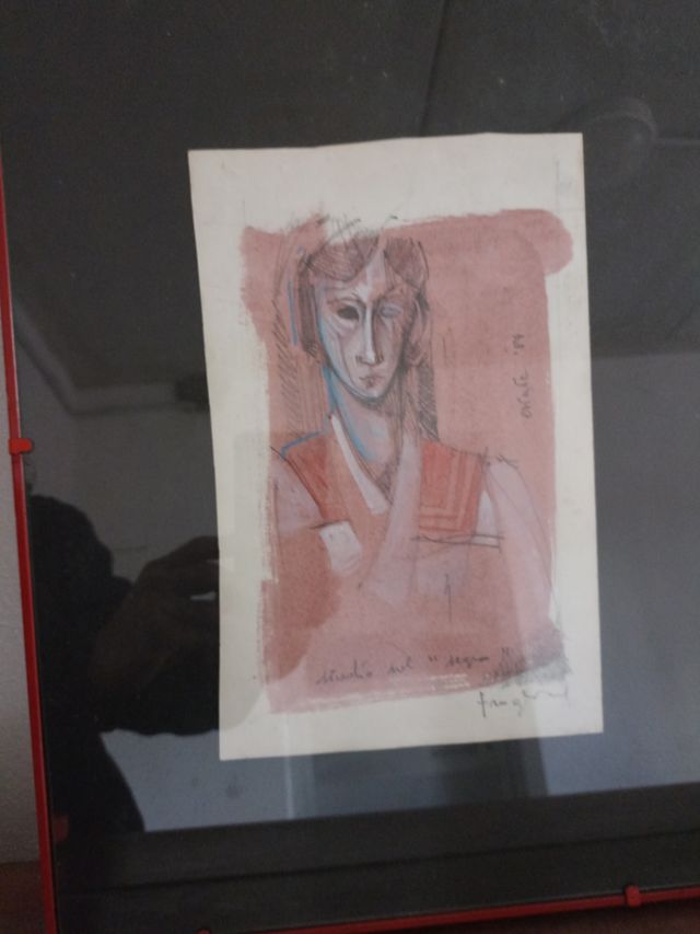 quadro su cartoncino Froglia 1984