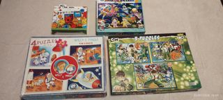 Lote de 9 puzzles infantiles 