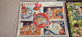 Lote de 9 puzzles infantiles 
