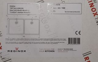 REGINOX fregadero doble nuevo