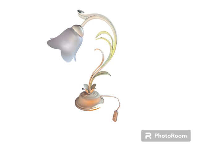 LAMPARA VINTAGE MESITA DE NOCHE CON FORMA DE FLOR