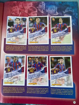 Álbum de cromos Super Barça