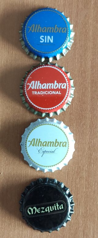 Set di tappi a corona per birre Alhambra