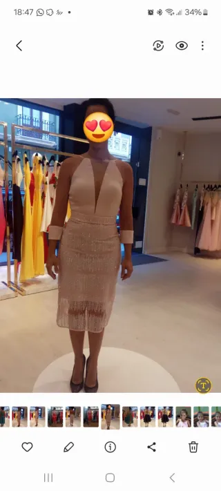 Vestido de fiesta espectacular