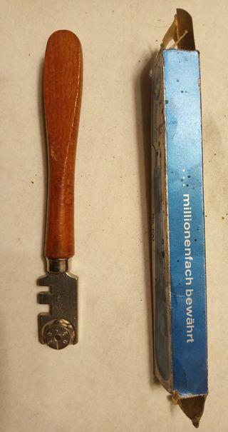 Cortador cristal antiguo Silberschnitt