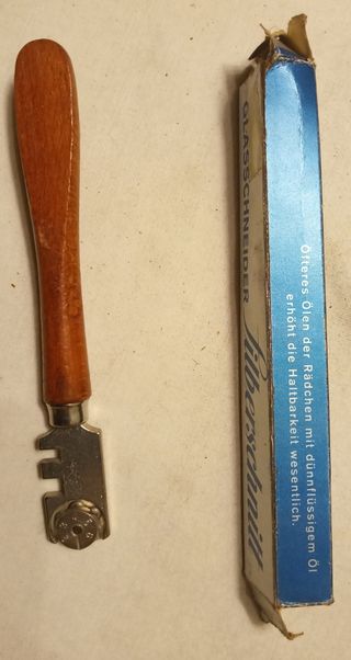 Cortador cristal antiguo Silberschnitt