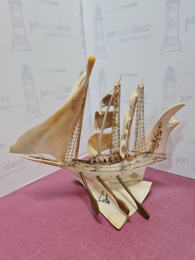 Barco hueso quijada vaca Cuba