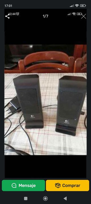 DVD y dos altavoces