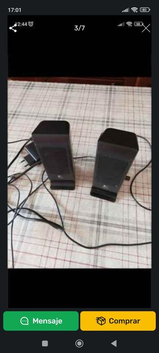 DVD y dos altavoces