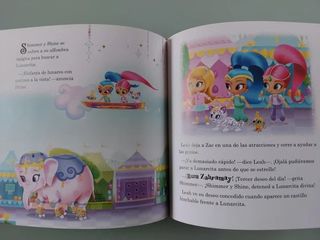 Lote Shimmer Shine Nickelodeon libro poncho paragu