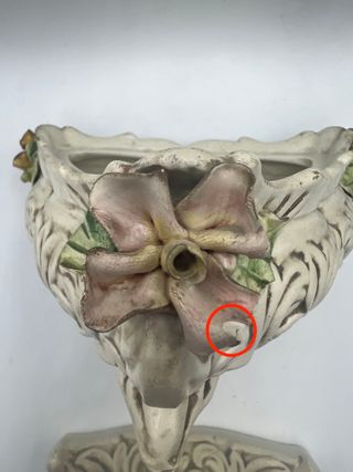 Portagioie vintage ceramica V Bassano 