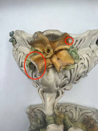 Portagioie vintage ceramica V Bassano 