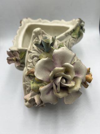 Portagioie vintage ceramica V Bassano 