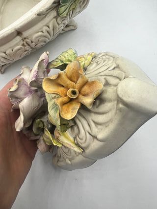 Portagioie vintage ceramica V Bassano 