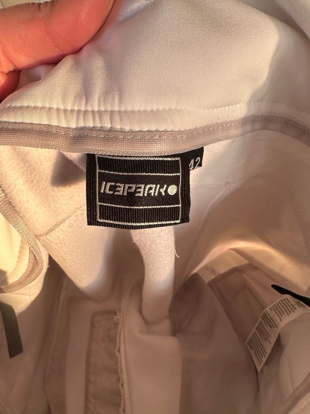 Pantalon esqui Icepeak blanco
