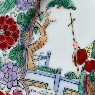plato oriental _ pintado a mano