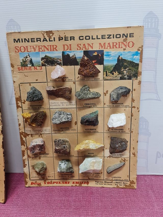 Lote Minerales San Marino - Colección 3 Series