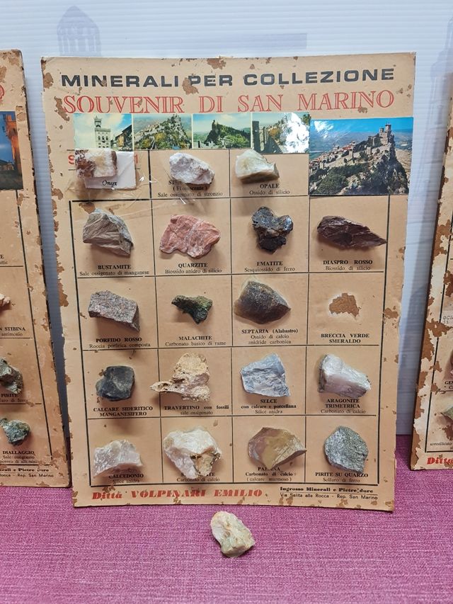 Lote Minerales San Marino - Colección 3 Series