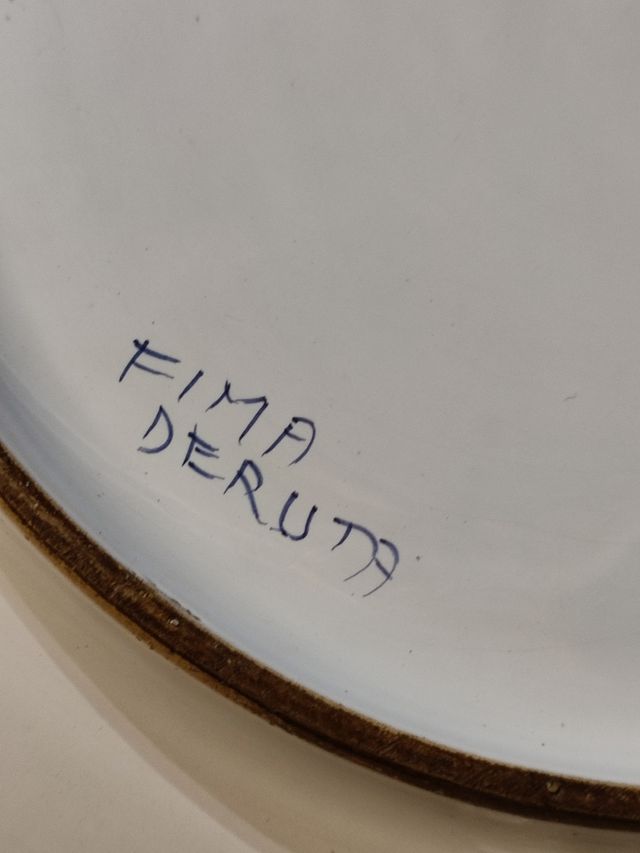 Grande piatto ceramica Fima Deruta vintage