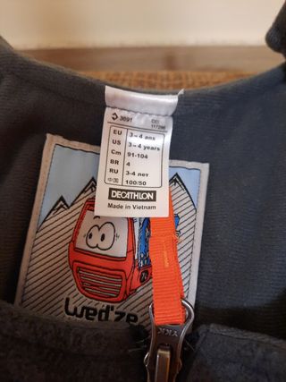 Peto de esquí infantil