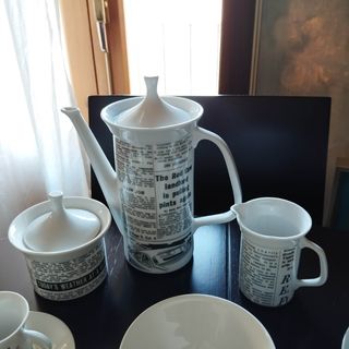 Juego té/café porcelana fina limoges DAE