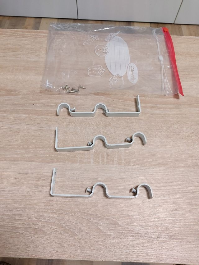 Soporte cortina doble