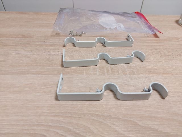 Soporte cortina doble