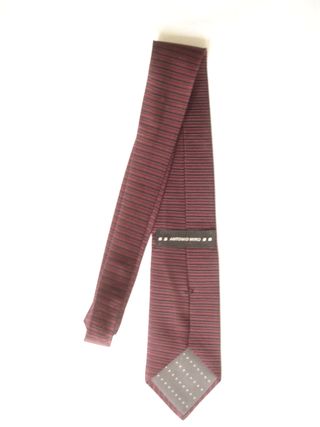 Antonio miro corbata de seda rayas. vintage
