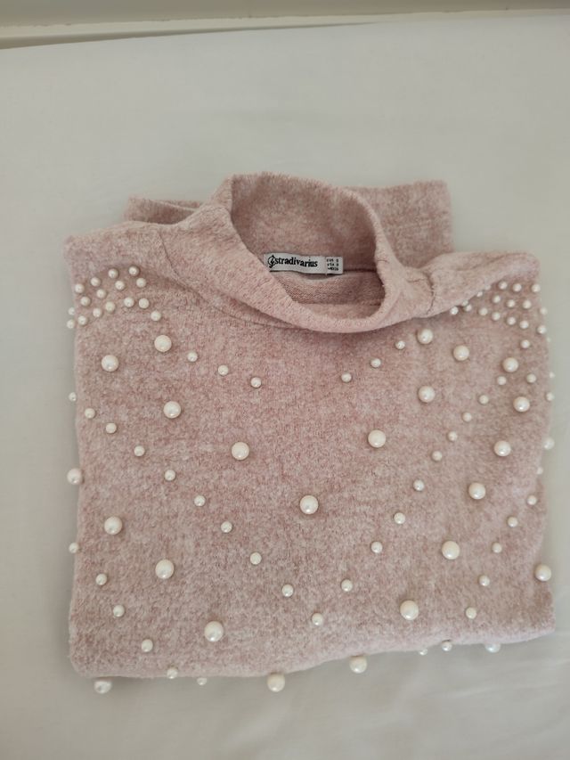 Jersey Rosa palo, Stradivarius, S