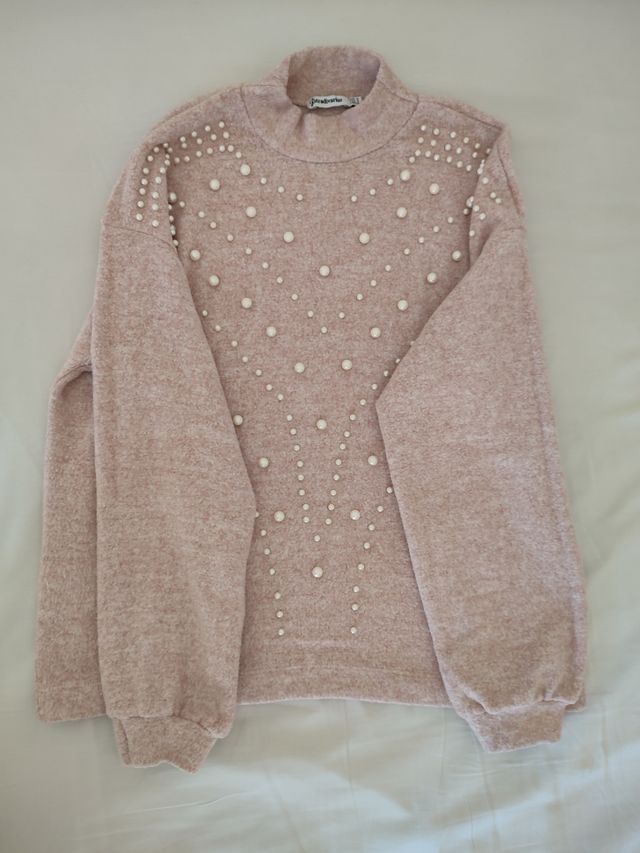 Jersey Rosa palo, Stradivarius, S