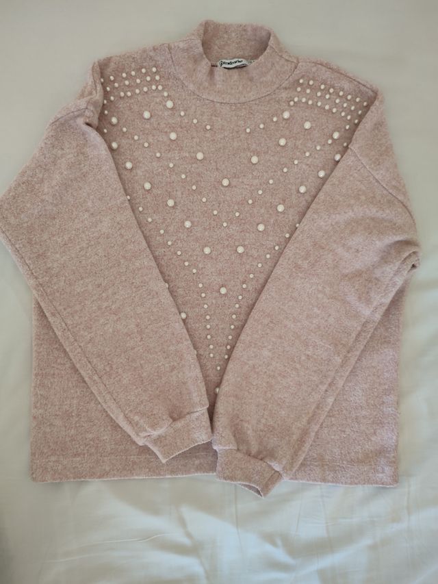 Jersey Rosa palo, Stradivarius, S