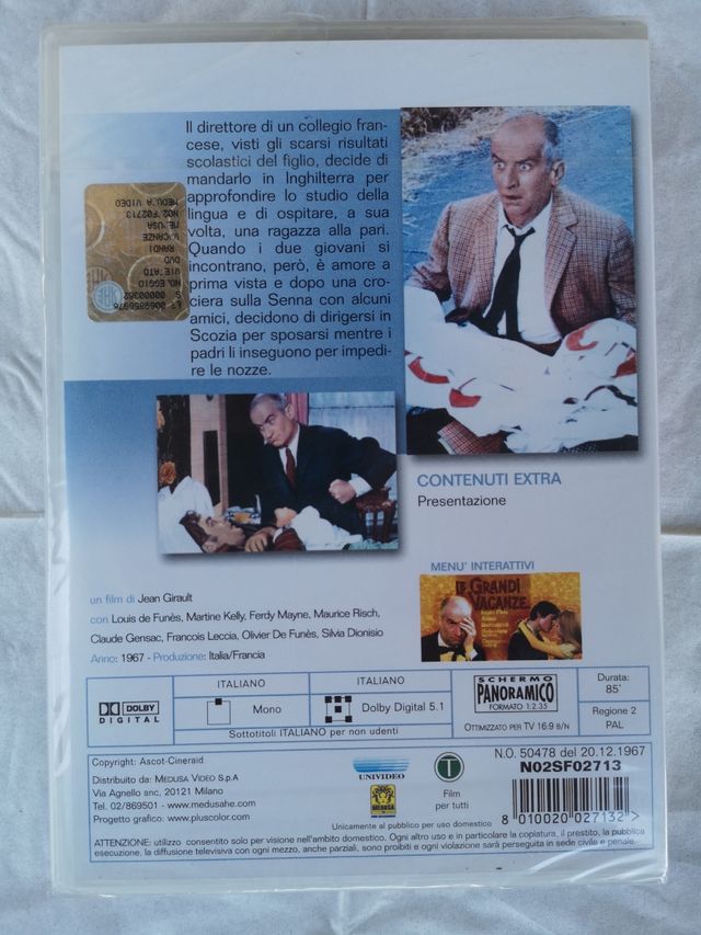 DVD De Funes, Le grandi vacanze, Girault