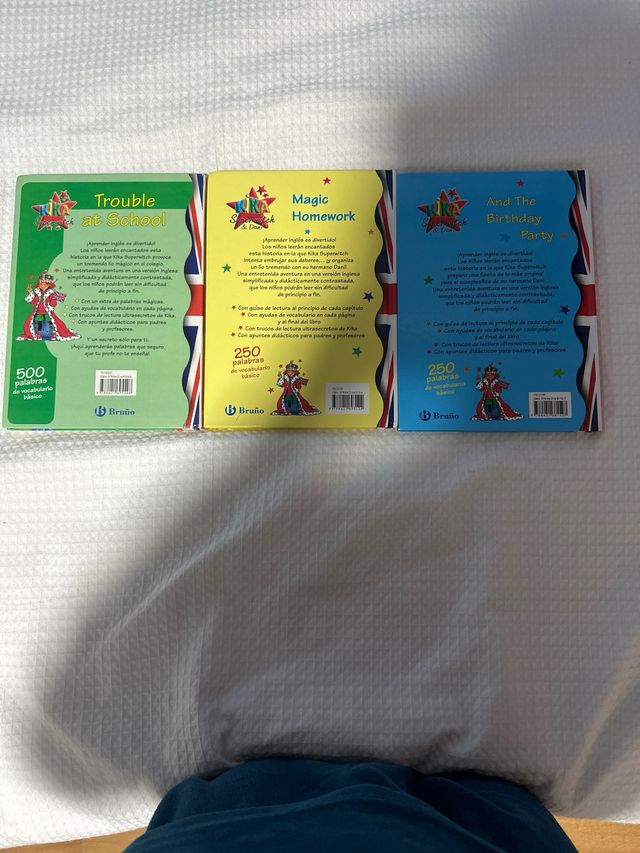 3 libros de Kika.