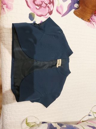 Torera azul para boda