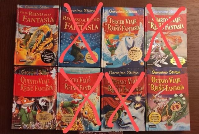 Colección de 4 Libros Gerónimo Stilton 